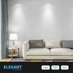 Art3d Slat Wall Panel, 3D Fluted Textured Panel 12-Tile 19.7 x 19.7in. - Image 2