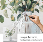 Eucalyptus Hand painted Canvas Wall Art, Eucalyptus Plant Painting Art Decor - Image 2
