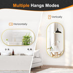 Delma Bathroom Wall Full Length Mirror - Image 6