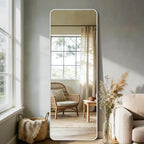 Delma Full Length Mirror, Wall Mounted, Freestanding or Leaning, Rounded - Image 9
