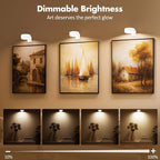 3Pcs Picture Light Battery Operated, Wireless Led Painting Light - Image 4