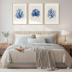 Framed Coastal Coral Watercolor Wall Art - Image 2