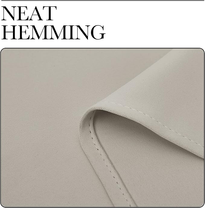 NICETOWN Natural Room Darkening Curtains 96" Long - Image 8