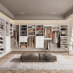 ROOMTEC Modular Closet System, Wall-Mounted Wooden Tower - Image 5