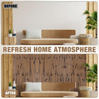 Natural Bamboo Wall Panel for Interior Wall Decor, Pole Wrap Wainscoting - Image 5