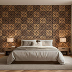 WoveN SounD Artisan Acoustic Wall Panels, 16 Pack 12x12 Inch, PVC Wood Grain - Image 8