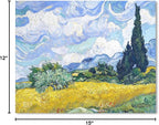 Van Gogh Canvas Wall Art: Wheat Field - Image 7