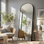 NicBex Arched Full Length Mirror, Leaning Against Wall or Wall-Mounted by NicBex