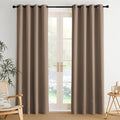 NICETOWN Room Darkening Draperies Curtains Panels, 2 Panels Cappuccino W52 x L84 by NICETOWN