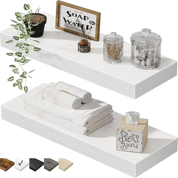 QEEIG Bathroom Floating Shelves by QEEIG