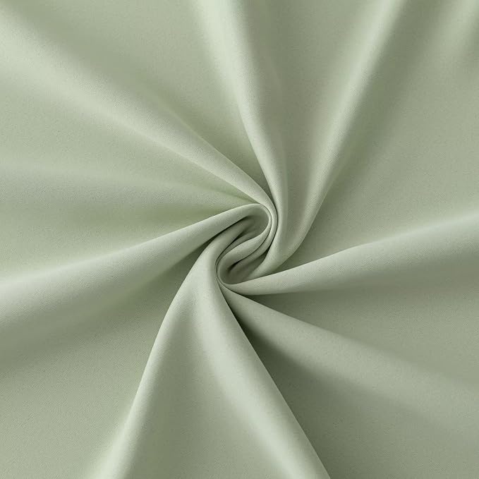 IGEMAEVE Sage Green Curtains 84 Inch Length 2 Panels Set, Light Filtering - Image 6