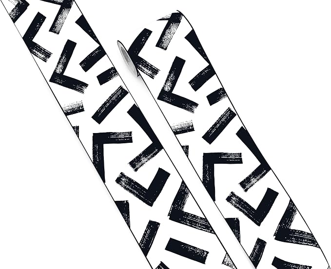 FLFK Black and White Design Wallpaper Border by FLFK