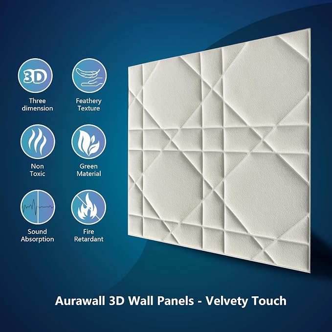 Velvet 3D wall Panels for Interior wall Decor Peel and Stick, Soundproof - Image 4