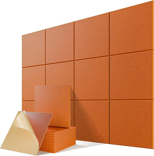 12 Pack Self-Adhesive Acoustic Panels, Soundproof Wall Panels by Lebenforce