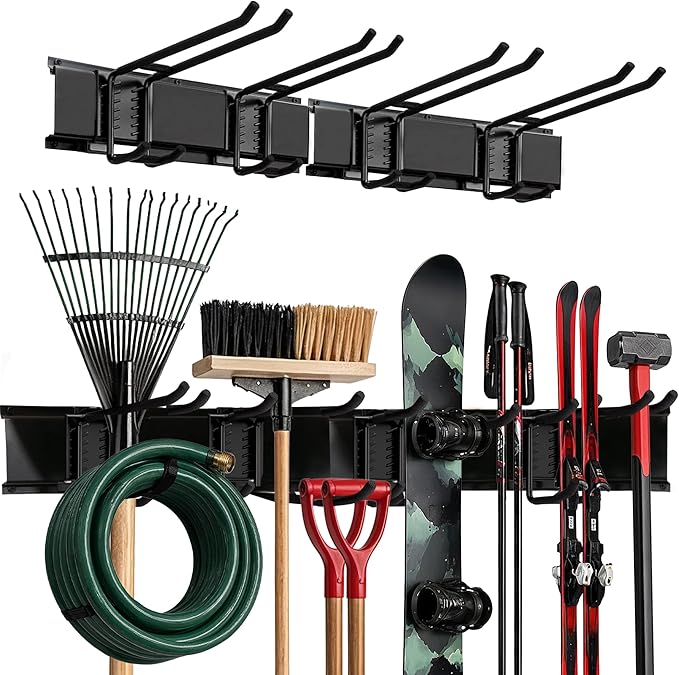 TIDYME Garage Wall Organizer | 32" Heavy-Duty Tool Storage Rack | Adjustable by Tidyme