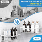 Shower Caddy 5 Pack, Adhesive Shower Organizer - Image 3