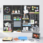 Peg Board, 4 Pack Metal Pegboard Panels Black Pegboards Wall Organizer - Image 8