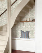 YXTII Peel and Stick Wallpaper Pink Floral Damask Wallpaper - Image 4