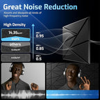 12 Pack Acoustic Panels with Self-Adhesive, Sound Panels High Density, - Image 5