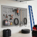 SMARTSTANDARD Heavy Duty PVC Slatwall Panels 4x8 ft, Interlocking Garage Wall - Image 2