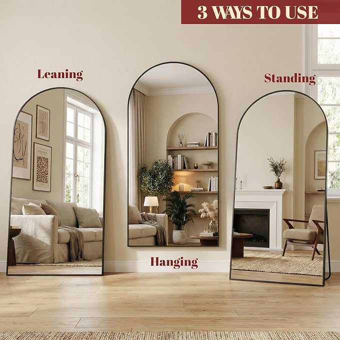 Suidia 71"x28" Arched Full Length Mirror - Image 8