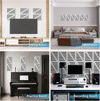 Art3d 6-Pack Self-Adhesive Soundproof Acoustic Panels - Image 4