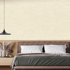 Beige Grasscloth Peel and Stick Wallpaper 17.3"x300" Faux Linen Textured - Image 5