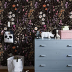 JiffDiff Floral Wallpaper Peel and Stick- 473" x 17.3" Farm Wildwood Daisy - Image 2