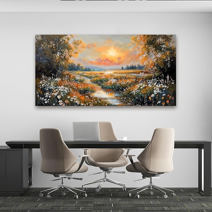 Canvas Wall Art Decor Vintage Wildflower Wall Art Prints Large Wall Art - Image 5