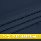 NICETOWN Navy Blue Blackout Draperies Heat Insulated Curtain 95 inch - Image 5