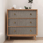 VEELIKE Truffle Brown Grasscloth Peel and Stick Wallpaper Faux Woven Grasscloth - Image 7