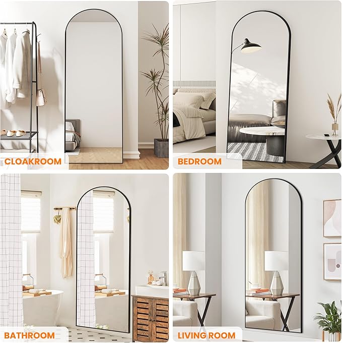 TRAHOME Full Length Arched Mirror, Living Room, Dressing Room - Image 3