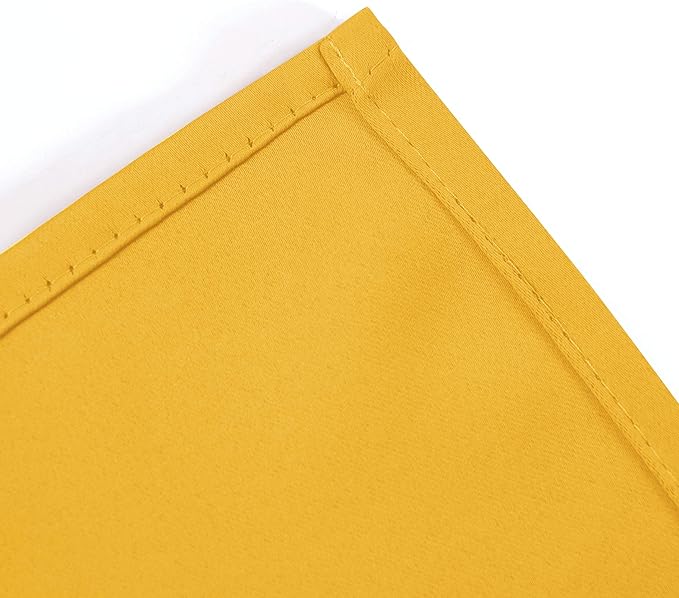 LEMOMO Yellow Thermal Blackout Curtains/52 x 95 Inch/Set of 2 Panels Room - Image 8