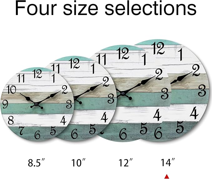 CHYLIN Wall Clock, 14 Inch Wall Clocks Battery Operated Silent Non Ticking - Image 3