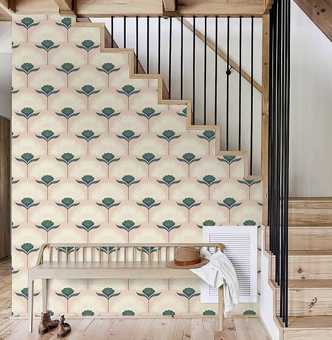 CiCiwind Vintage Wallpaper Peel and Stick Botanical Contact Paper Boho Wall - Image 7