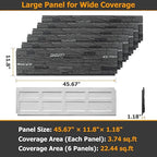ROOMTEC 6-Packs Faux Stone Wall Covering Panels - Image 2