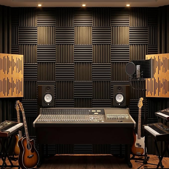 96 Pack Allxinlog Absorb the echo Acoustic Foam Panel Wedge Studio - Image 5
