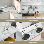 Abyssaly Marble Contact Paper for Countertops Gold Grey White Marble Peel and - Image 7