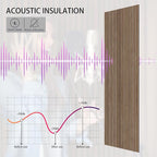 4-Piece Wood Slat Wall Panel for Interior Wall Decor Noise Cancelling 47.2" x - Image 2