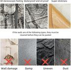 3D Wall Panels Peel and Stick in Black Grey, Faux Brick Wall Panels - Image 6