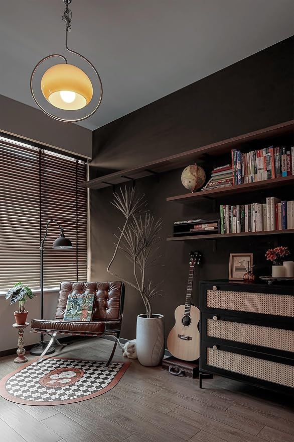 Dimoon 78.7''x17.7''Coffee Brown Peel and Stick Wallpaper Contact Paper Modern - Image 3
