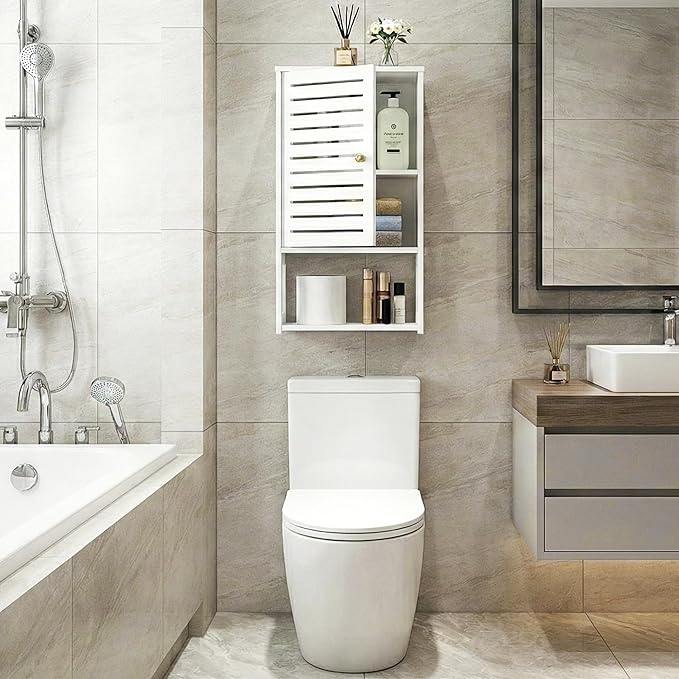 4-Tier Wall Bathroom Storage, Space-Saving Organizer - Image 4