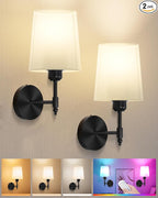Ouyulong Battery Operated Wall Sconces Set of 2, Wireless Rechargeable Dimmable by Ouyulong