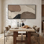 Cuspin Extra Large Neutral Abstract Wall Art - Image 2