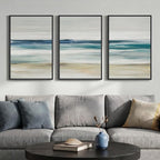 Framed Abstract Coastal Wall Art by Cuspin