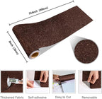CRE8TIVE 8"x354" Glitter Wallpaper Dark Brown Peel and Stick Wallpaper Border - Image 9