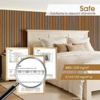 Acoustic Wood Wall Panels 2 Pack 47.6" x 23.6", Sound Proof Wooden Paneling - Image 4