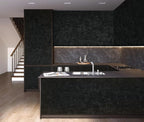 Yasinet Peel and Stick Wallpaper Black Removable Wallpaper Modern Black Contact - Image 7