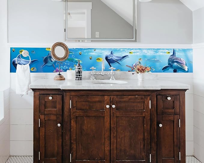 FLFK Peel and Stick Wallpaper Border Wall Decals - Image 4