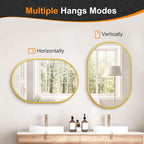 Bathroom Mirror for Wall, Metal Framed Vanity Mirror - Image 8